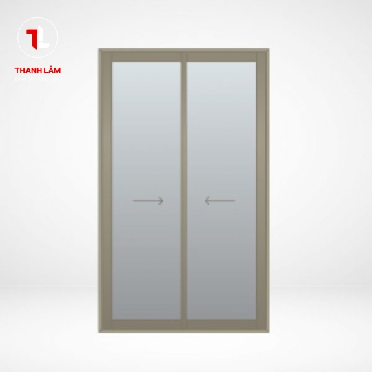 Cửa sổ nhôm Maxpro mở lùa trượt 2 cánh phong cách châu âu hệ 65